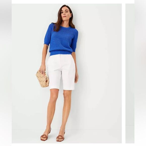 NWT Ann Taylor White Boardwalk Shorts size 4. - Picture 1 of 10